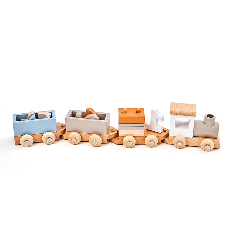 Wooden Stacking Train Toy Set (1 Pack)