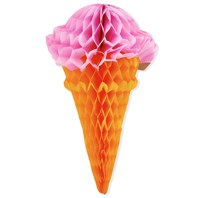 Fuchsia Icecream Honeycomb Decor (1 Piece)