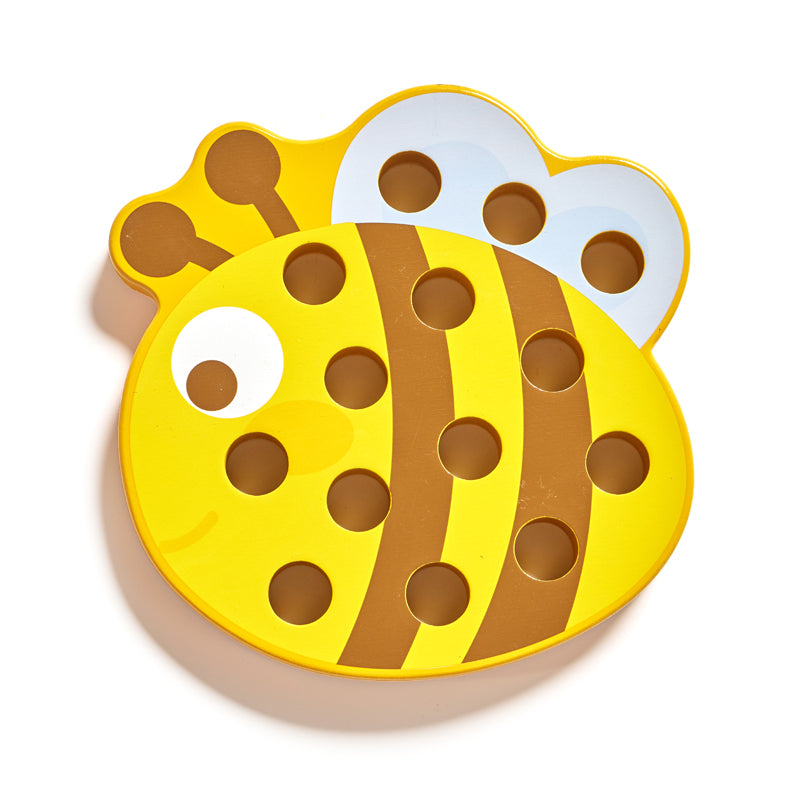 Wooden Bee Lacing Toys (1 Pack)