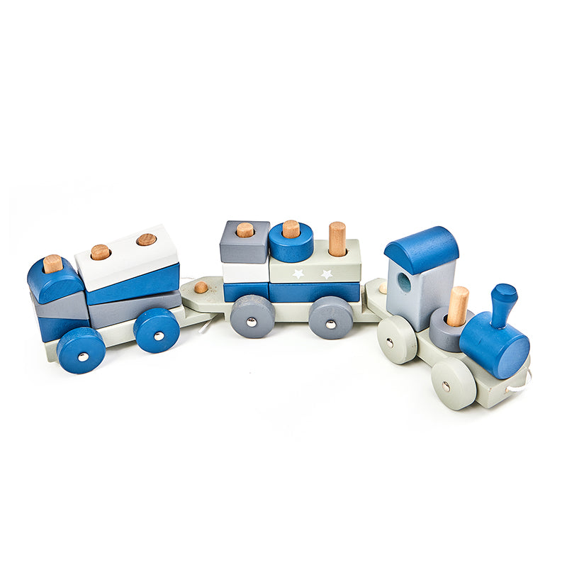 Wooden Stacking Train Toy Set  (1 Pack)