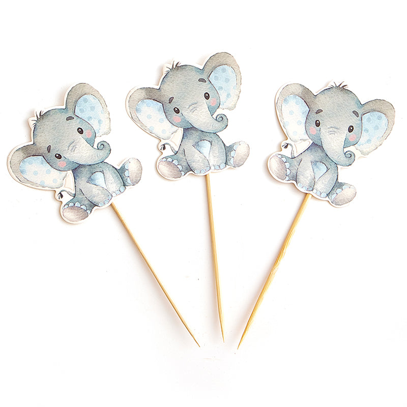 Elephant Cupcake Picks (12 Pieces)