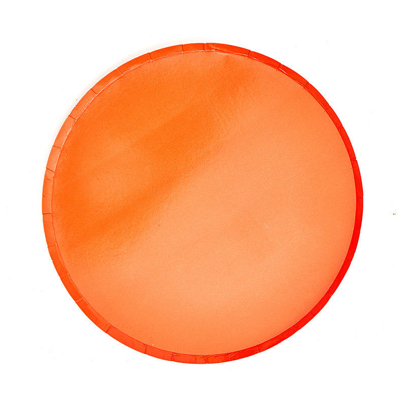 9inch Orange Party Plates (8 Pieces)