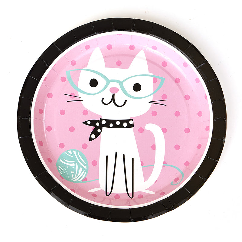 7inch Cat Party Plates (8 Pieces)