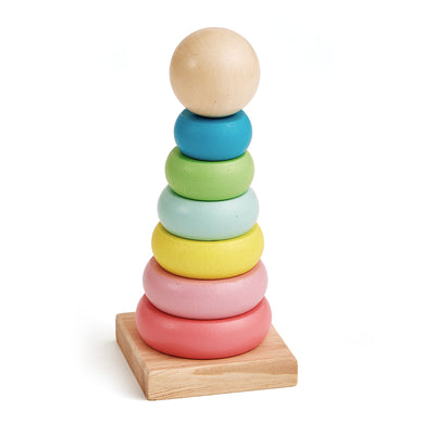 Wooden Rainbow Ring Stacker