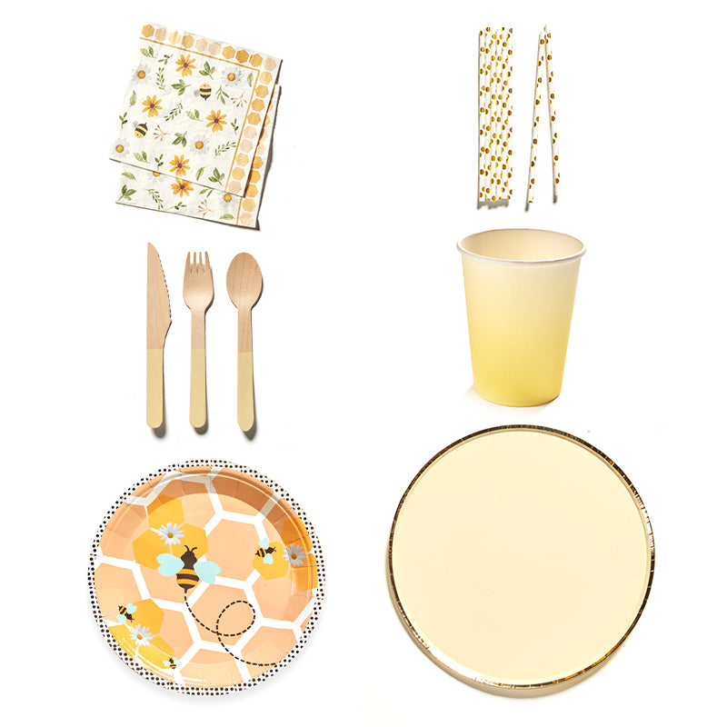 Bee Party Tableware Set (8-Serve)