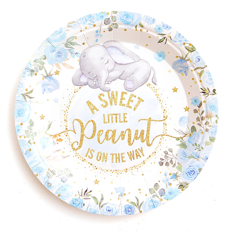 9inch Baby Shower Party Plates (8 Pieces)