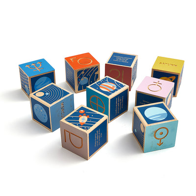 Wooden Space Cubes (9 Pieces)