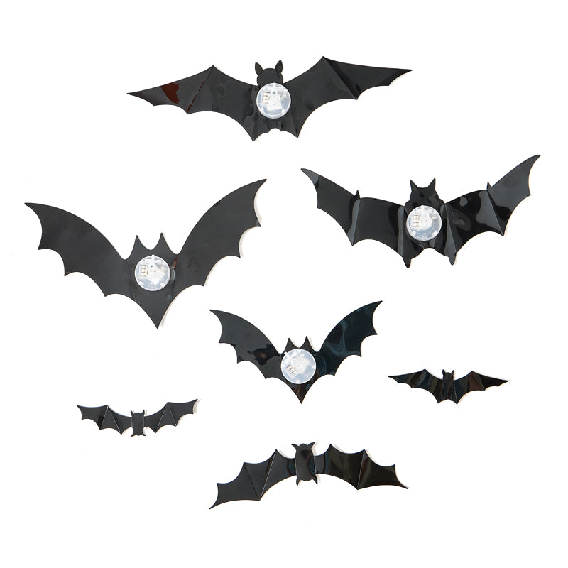 Halloween Bats Wall Decor (12 Pieces)