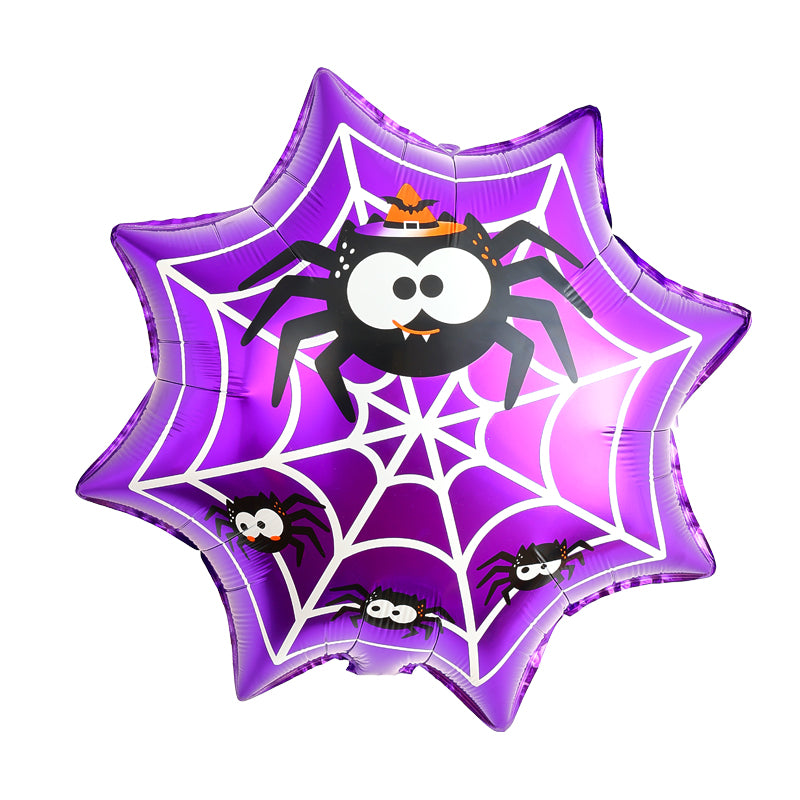 Purple Spider Web Foil Balloon (1 Piece)