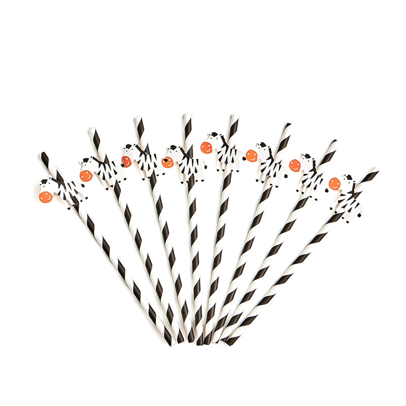 Zebra Paper Straws (20 Pieces)