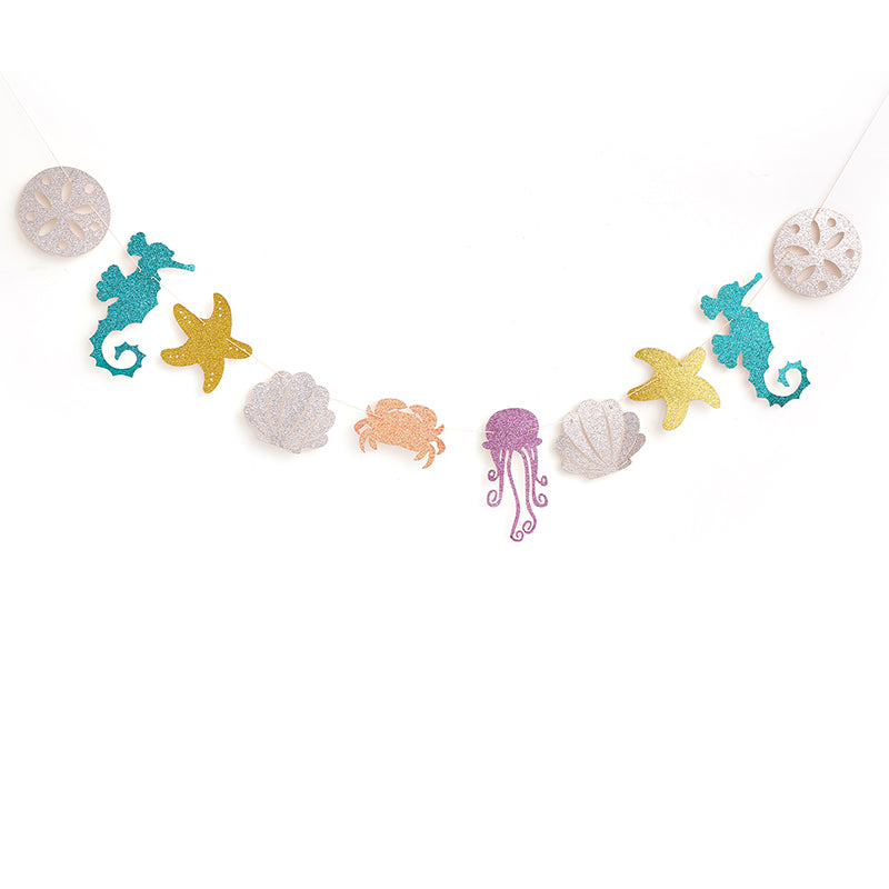 Mermaid Glitter Hanging Garland (1 Piece)