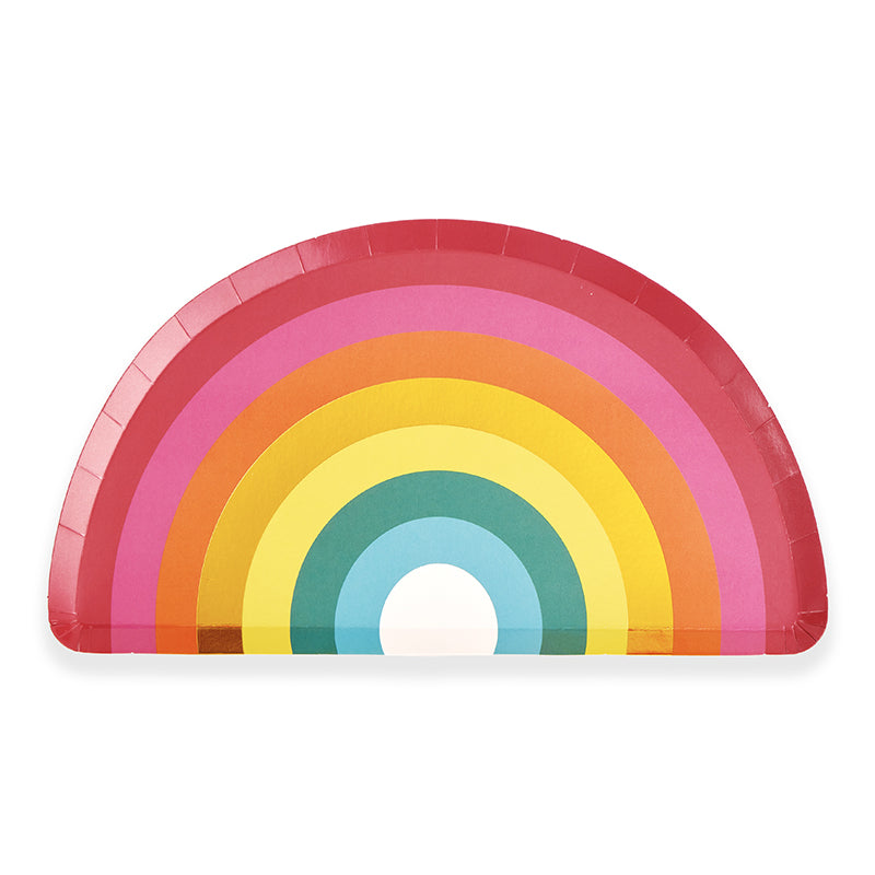 Rainbow Party Plates (8 Pieces)