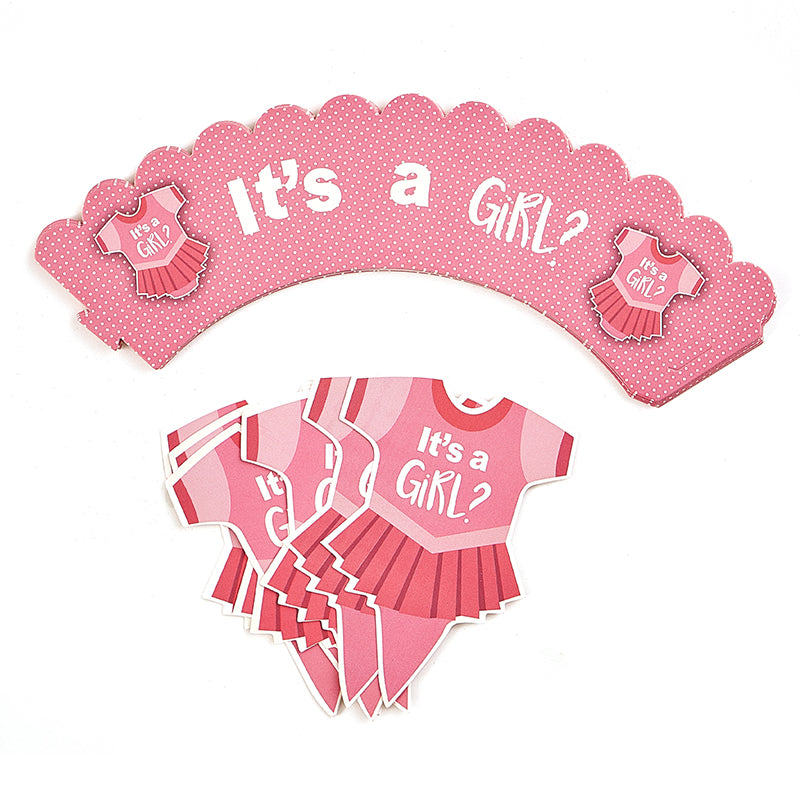 It‘s a Girl Cupcake Kit (24 Pieces)