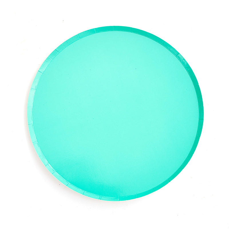 9inch Turquoise Party Plates (8 Pieces)