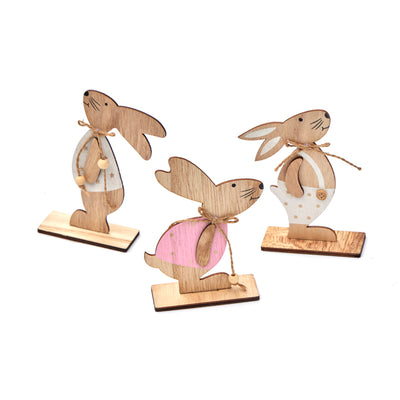 Wooden Bunny Table Signs (3 Pieces)