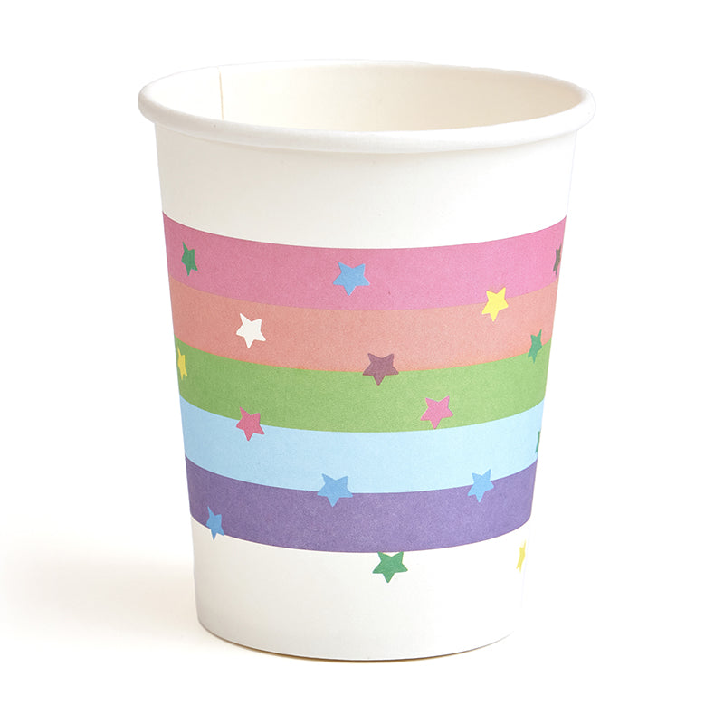 Rainbow Party Cups (8 Pieces)