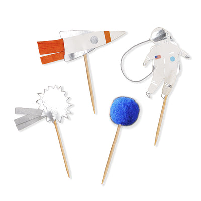 Outer Space Cupcake Topper (24 Pieces)