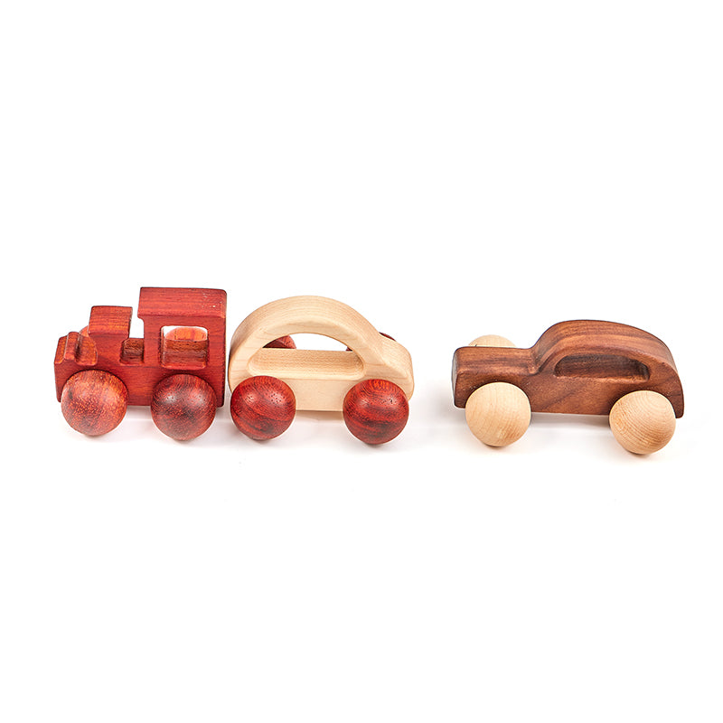 Wooden Vehicle Toy Set  (3 Pieces)