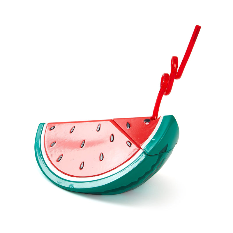 Watermelon Cup with Straw (1 Piece)