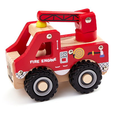 Wooden Fire Truck Toy (1 Piece)