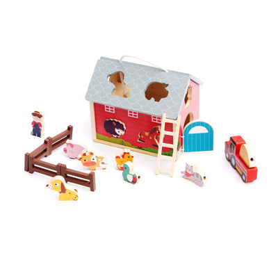 Wooden Farm Animals Toys Set (1 Pack)