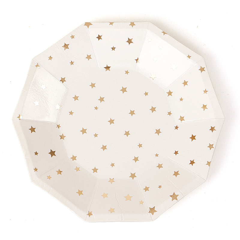 7inch Foil Stars Party Plates (8 Pieces)