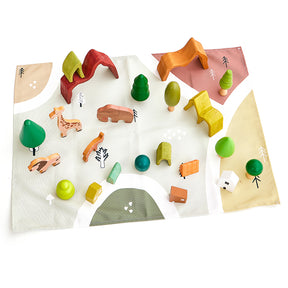 Wooden Jungle Animals Stacking Blocks (1 Pack)