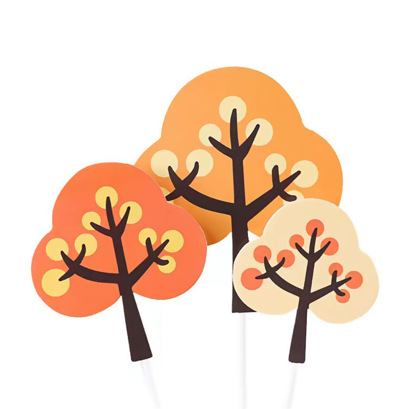 Autumn Tree Cupcake Picks (3 Pieces)