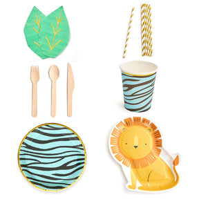 Jungle Party Tableware Set (8-Serve)