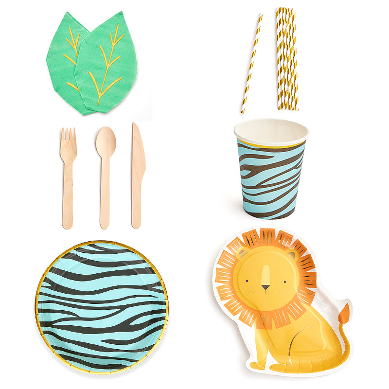 Jungle Party Tableware Set (8-Serve)