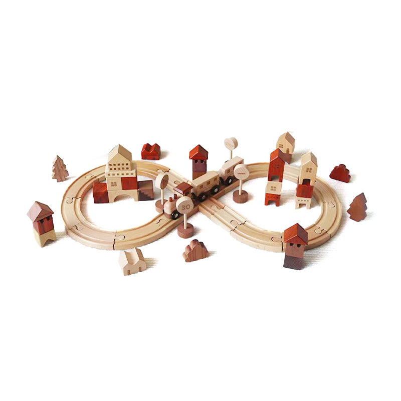 Wooden Train Track Set (1 Pack)