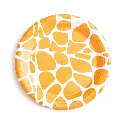 7inch Giraffe Stripe Plates (8 Piece)