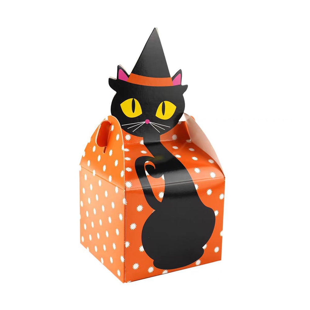 Halloween Black Cat Candy Boxes (10 Pieces)