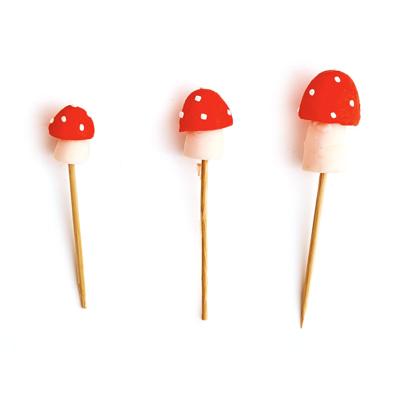 Mushroom Cupcake Picks (3 Pieces)