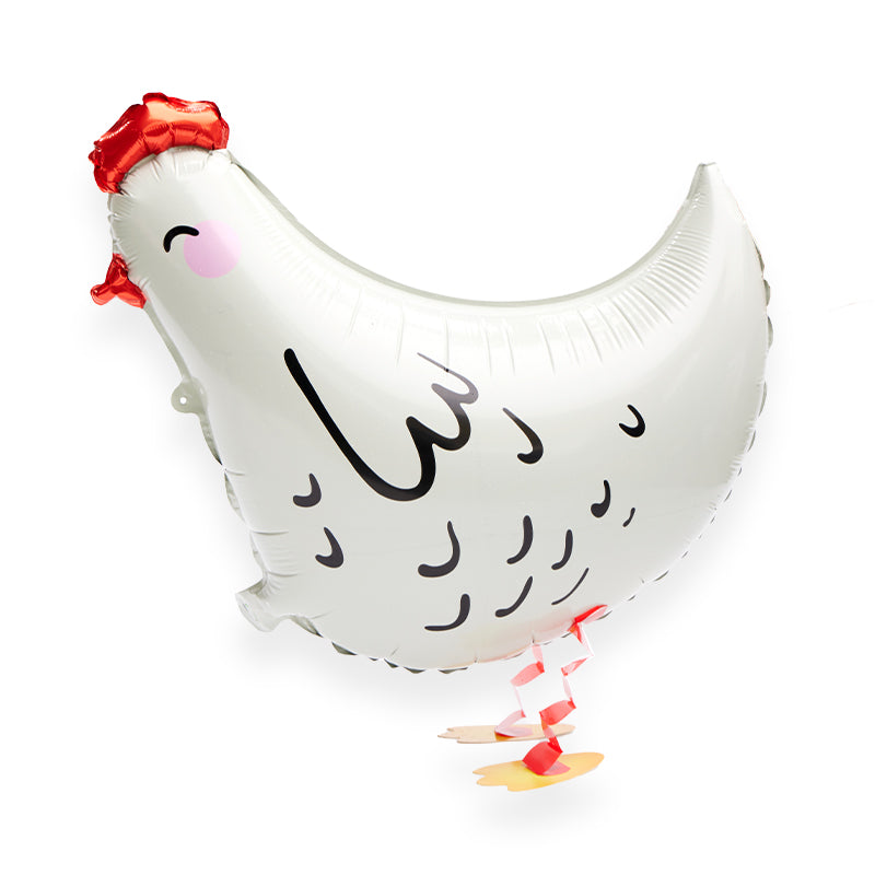 White Chicken Walking Balloon (1 Piece)