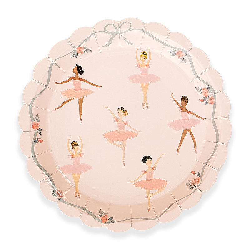 7inch Ballet Party Plates (8 Pieces)