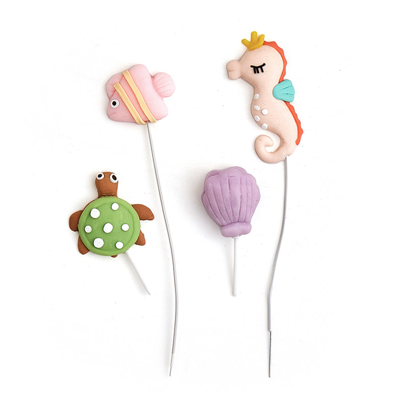 Sea Animals Cake Decors (4 Pieces)