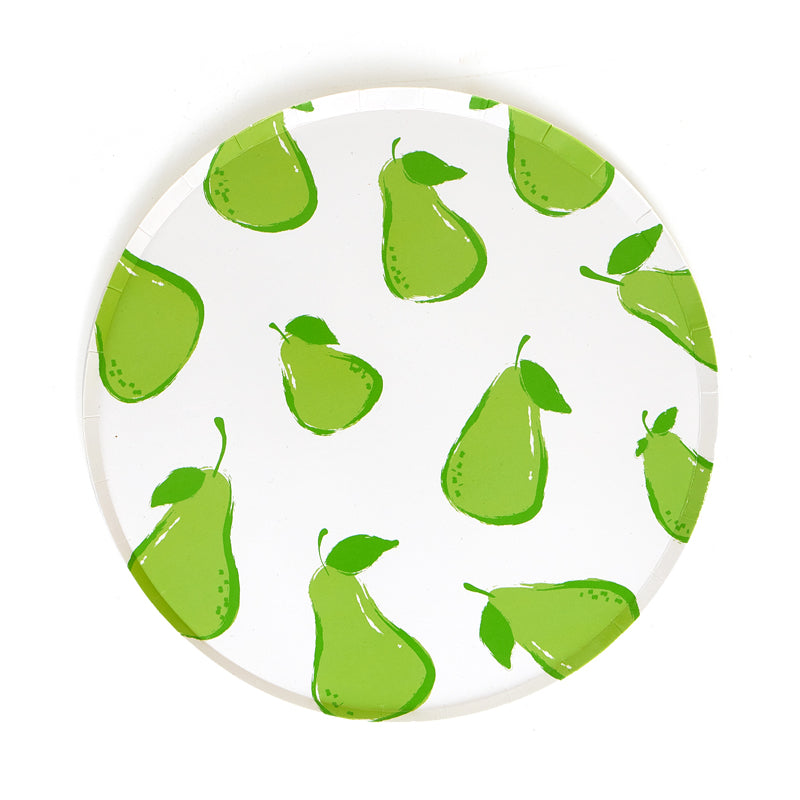 7inch Pear Party Plates (8 Pieces)