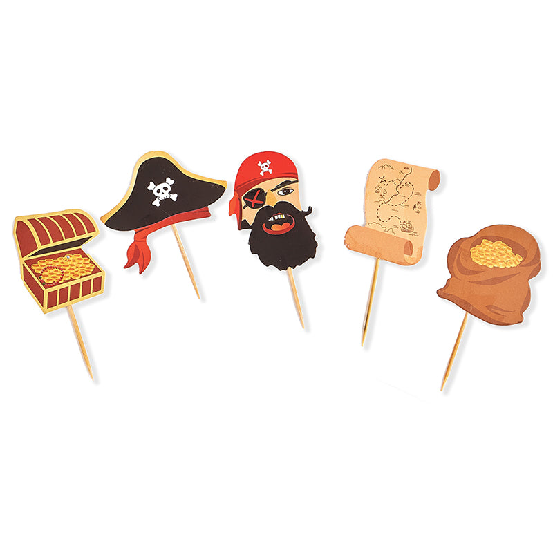 Pirate Cupcake Toppers (10 Pieces)