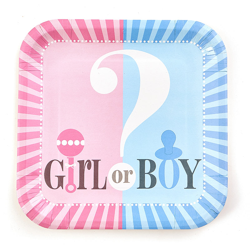 7inch Girl or Boy Party Plates (8 Pieces)