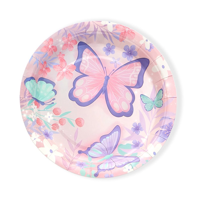 7inch Butterfly Plates (10 Pieces)