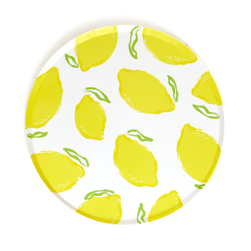 7inch Lemon Party Plates (8 Pieces)