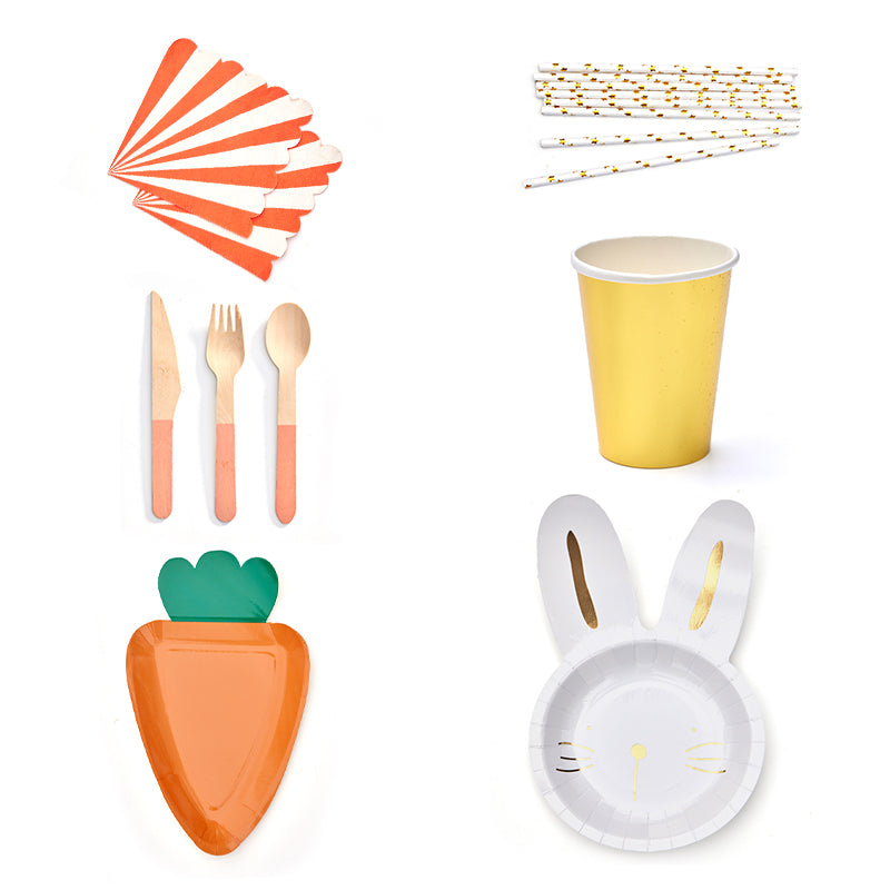 Bunny Party Tableware Set (8-Serve)