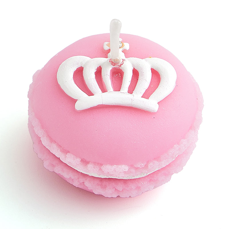 Pink Princess Macaron Candle (1 Piece)