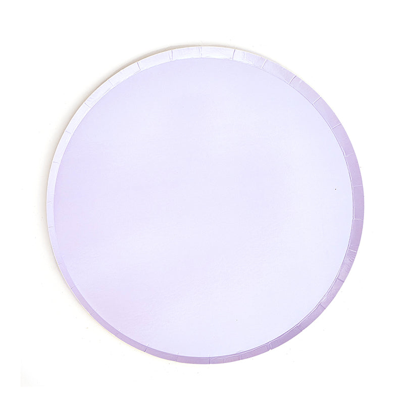 9inch Light Purple Party Plates (8 Pieces)