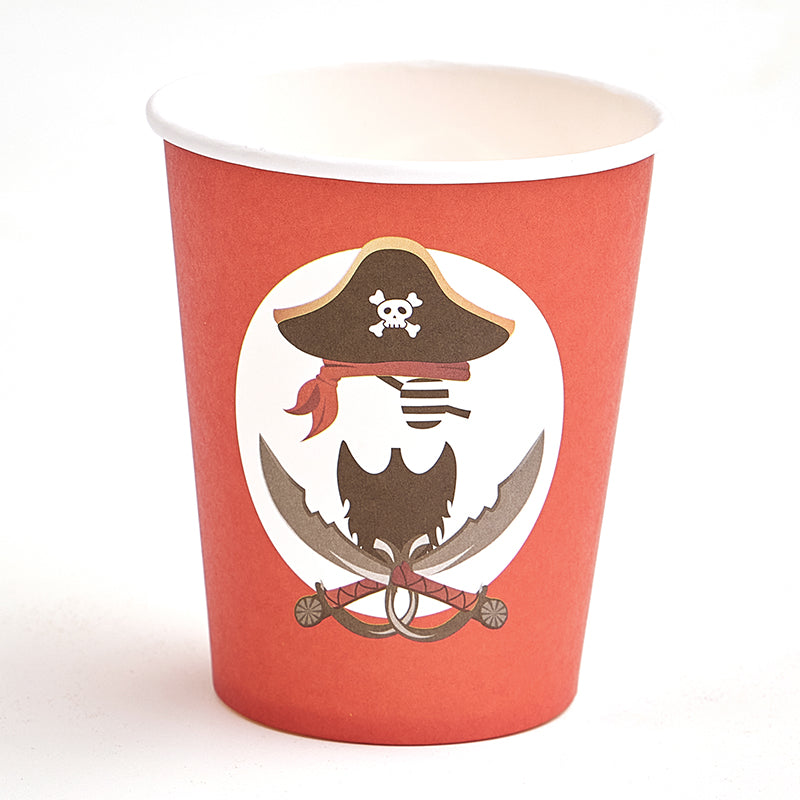 Pirate Party Cups (8 Pieces)