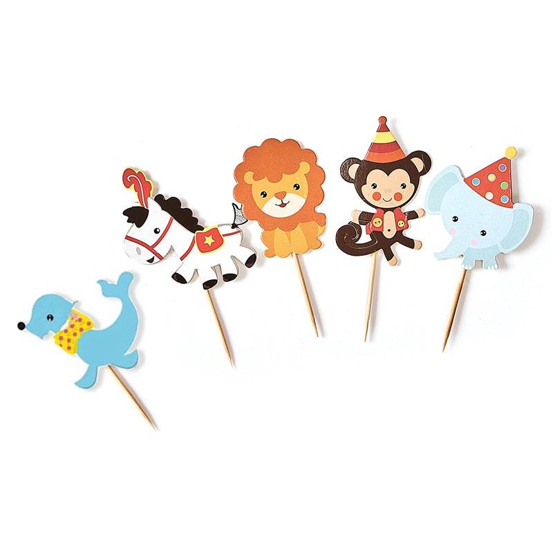 Circus Cupcake Picks (20 Pieces)