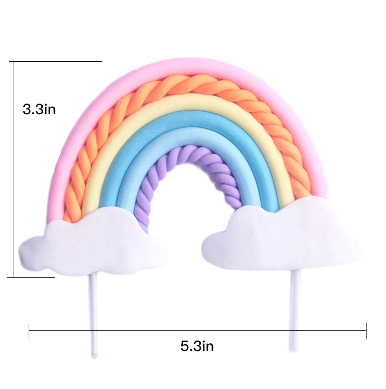 Rainbow Cake Topper (1 Piece)