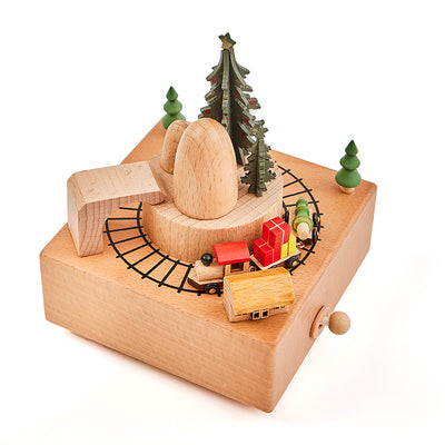 Wooden Train Music Box (1 Pack)