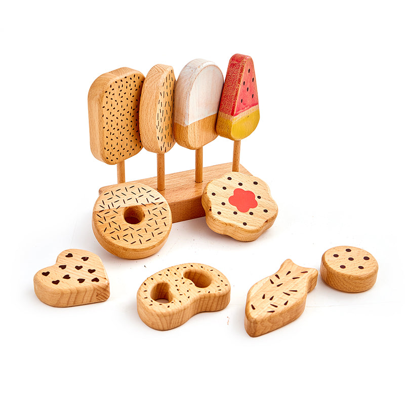 Wooden Ice Lolly Snacks Toy Set (1 Pack)